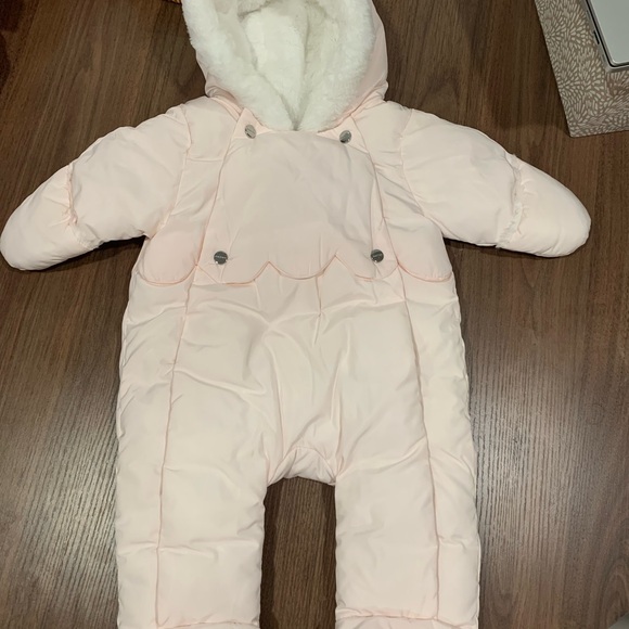 Jacadi Soft Pink Baby Snowsuit